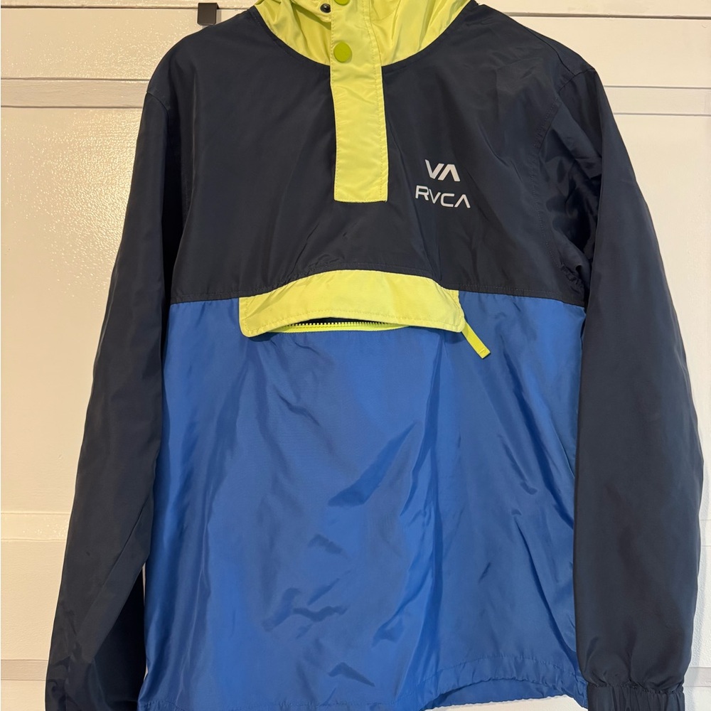 RVCA Blue and Black Windbreaker